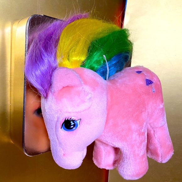 MY LITTLE PONY G1 VTG 1984 ORIGINAL HASBRO SOFTIES PARASOL RAINBOW PONY PLUSH - Picture 10 of 15